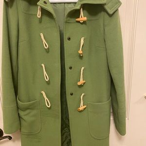Women’s wool coat green xs